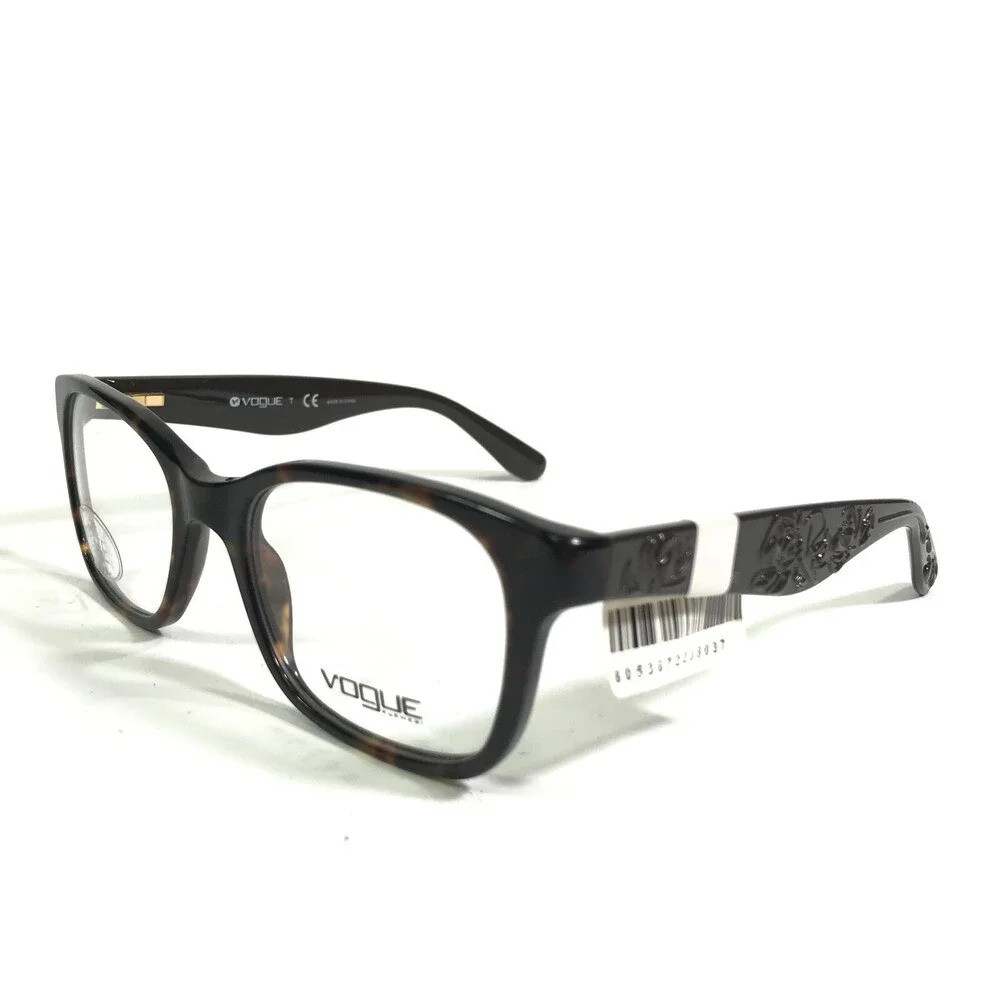 Vogue Eyeglasses Frames VO2885 W656 Brown Tortoise Square Full Rim 50-18-35